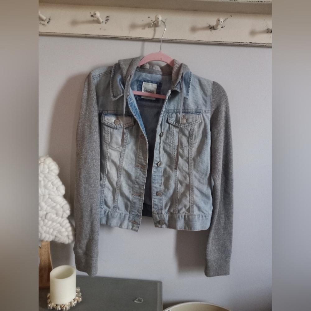 Mudd Light Blue and Gray Jean Jacket